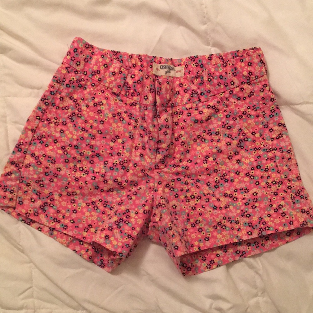 Little girls floral shorts by Oshkosh